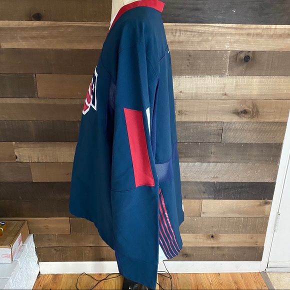 Rare Vintage 90s Blue Nike Team USA Hockey Jersey - Picture 3 of 7